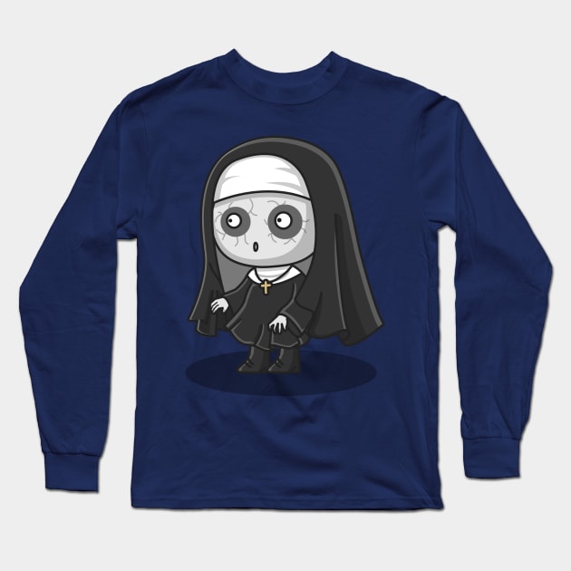 cute demon nun Long Sleeve T-Shirt by fflat hds